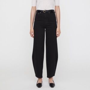 Toteme - Barrel Leg Denim Black